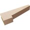 Ekena Millwork 4"W x 24"D x 8"H Thin Clemmons Rough Cedar Woodgrain TimberThane Corbel, Primed Tan CORUR04X24X08CLERCPR - alternate 2